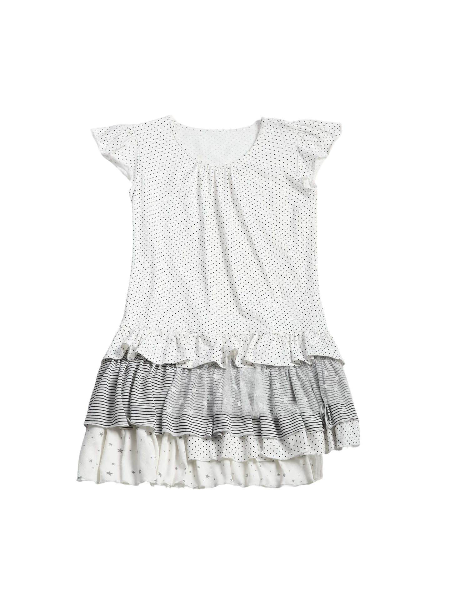 POLKA DOT RUFFLE DRESS