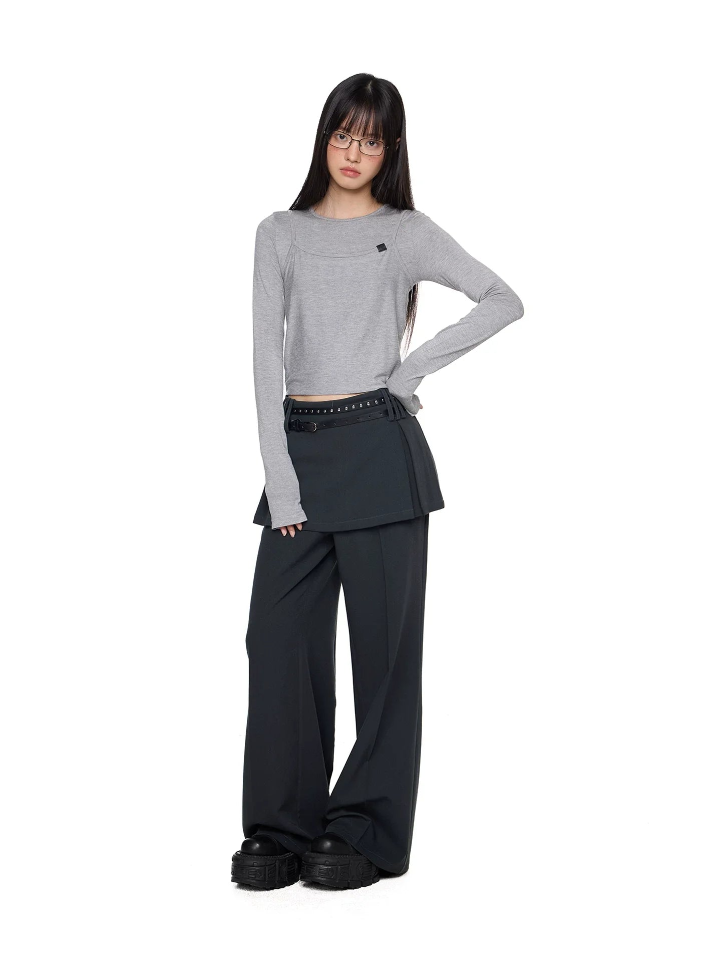 SPLIT FORM TROUSERS