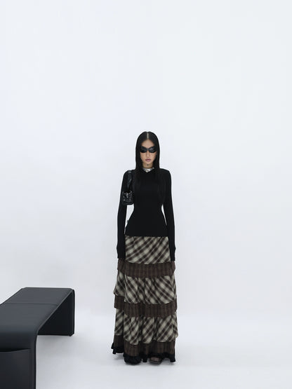 RUSTIC STACK MAXI SKIRT