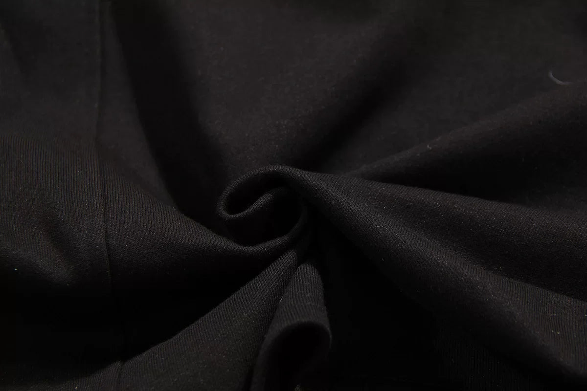 HIGH-NECK ASYMMETRICAL SWEATSHIRT JACKET
