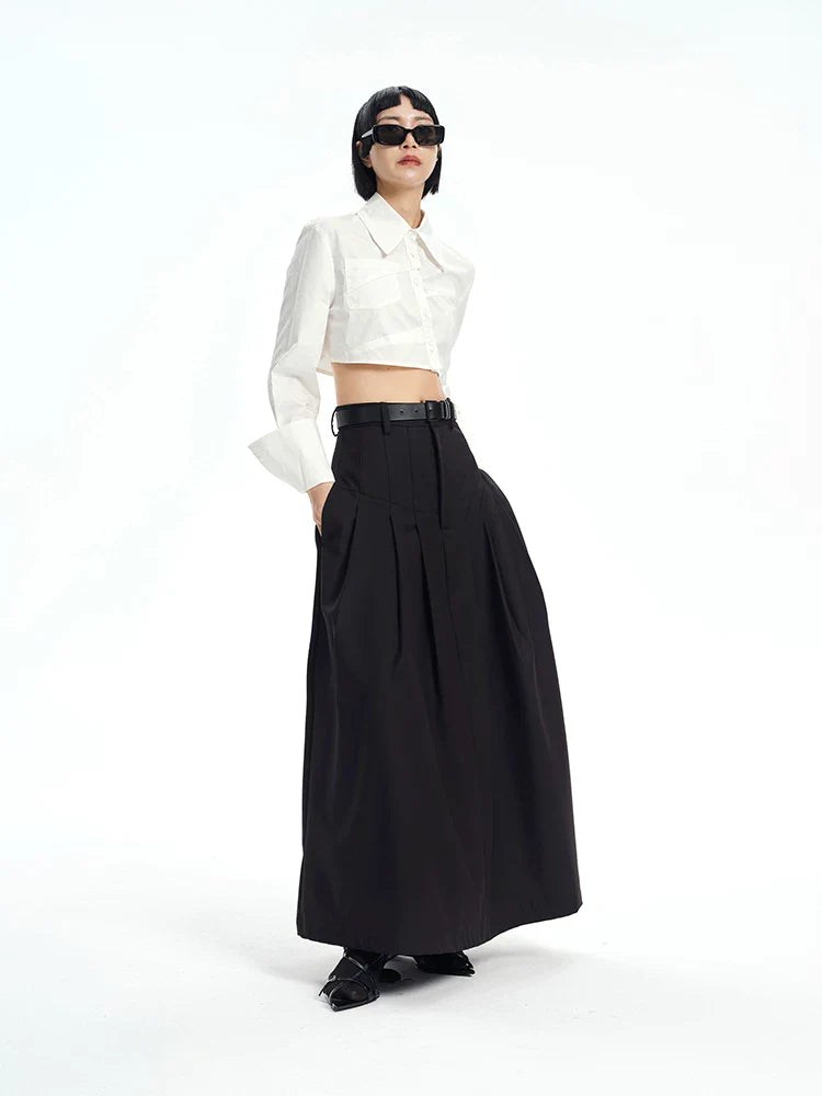 EXTRA-WIDE-SWING A-LINE SKIRT