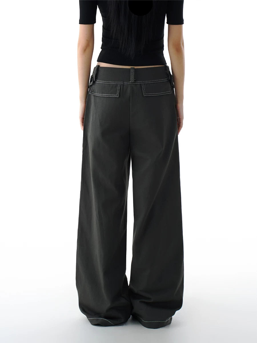 WIDE LEG LAYERD DENIM