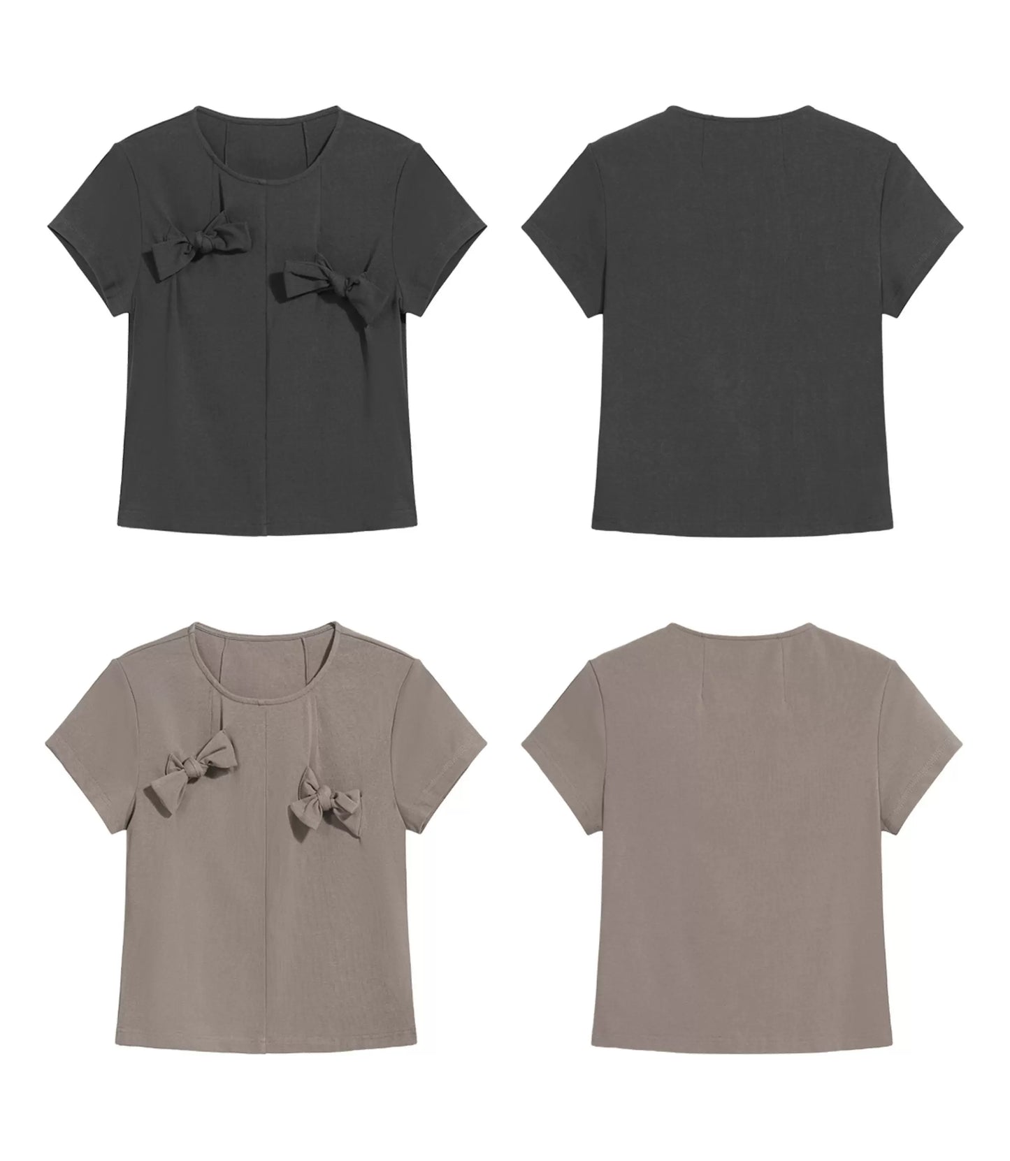 DECONSTRUCTED BOW T-SHIRT