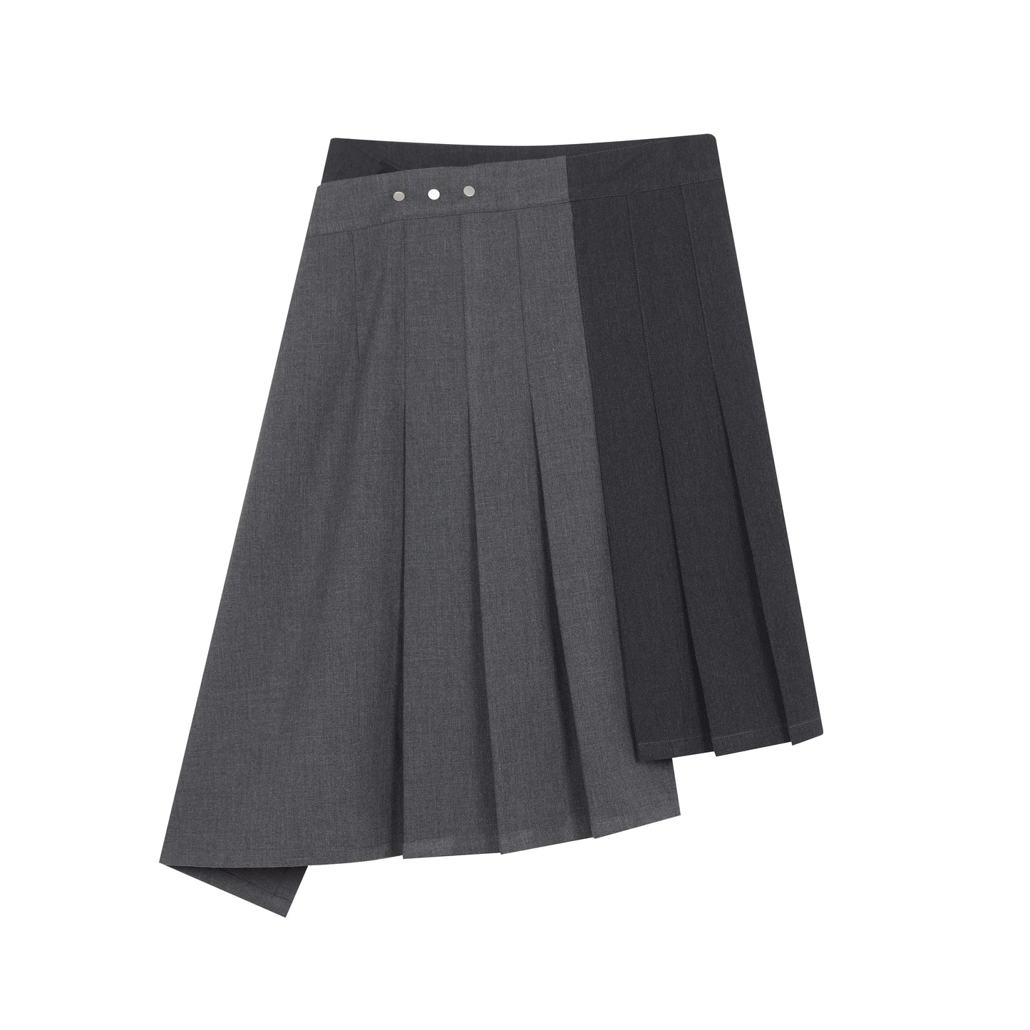 ASYMMETRIC PLEATED SKIRT SET