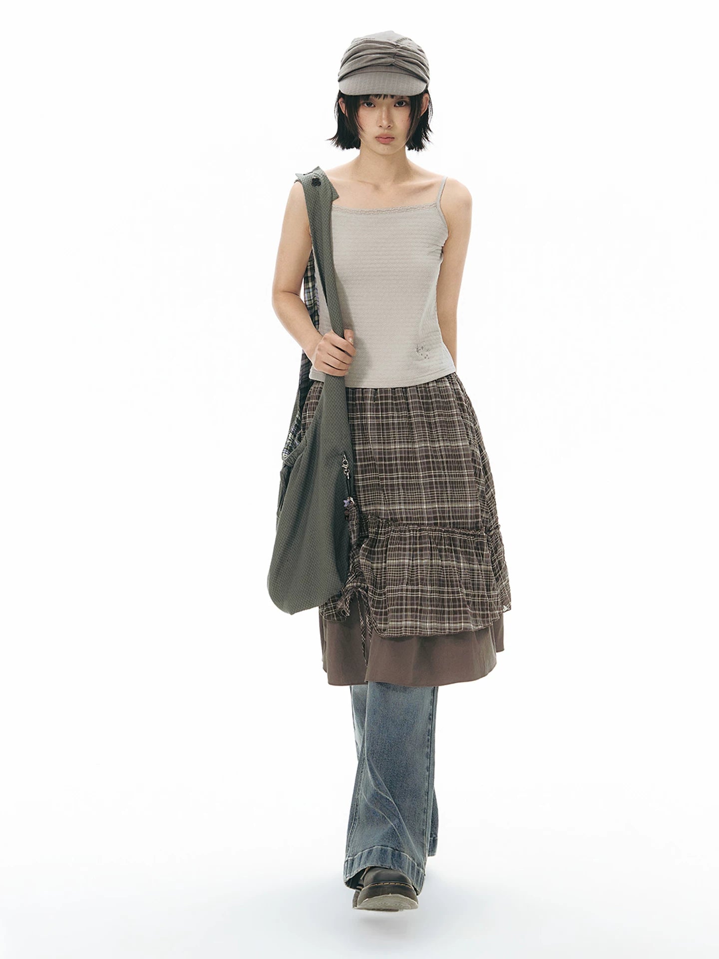 RETRO FLARED JEANS WITH EMBROIDERY