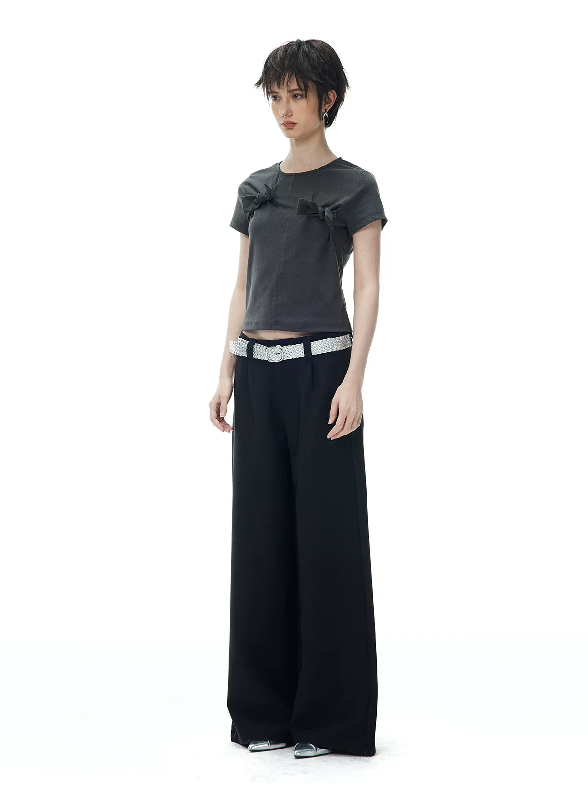 DECONSTRUCTED BOW T-SHIRT