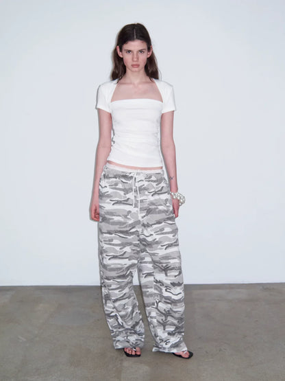 FAUX TWO-PIECE CROP TOP