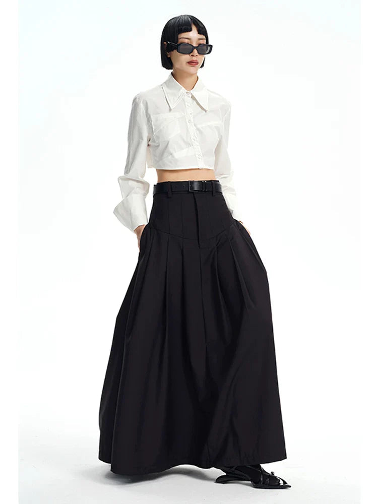 EXTRA-WIDE-SWING A-LINE SKIRT