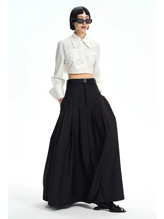 EXTRA-WIDE-SWING A-LINE SKIRT