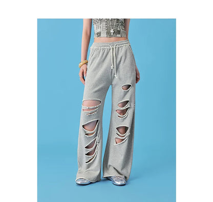 RIPPED CASUAL SWEATPANTS