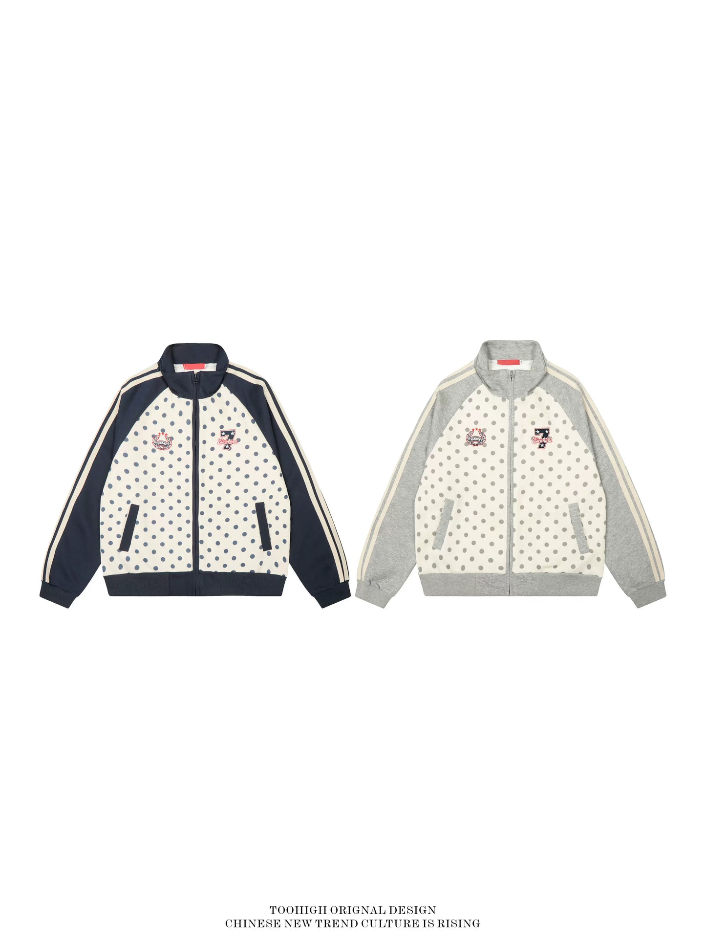 POLKA ZIP VARSITY KNIT