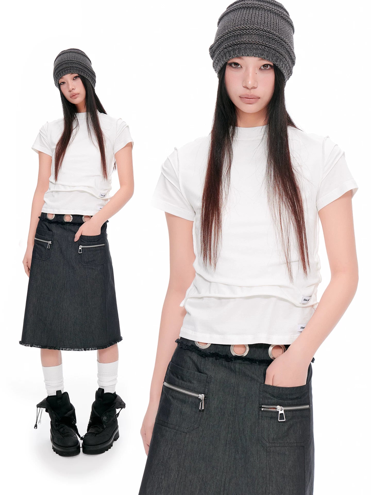 MINIMALIST PLEATED FORMAL TOP