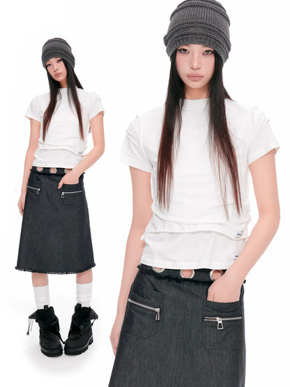 MINIMALIST PLEATED FORMAL TOP