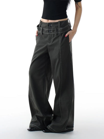 WIDE LEG LAYERD DENIM
