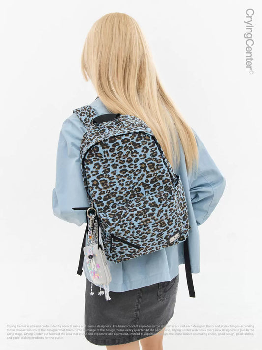 CHARM LEOPARD BAGPACK