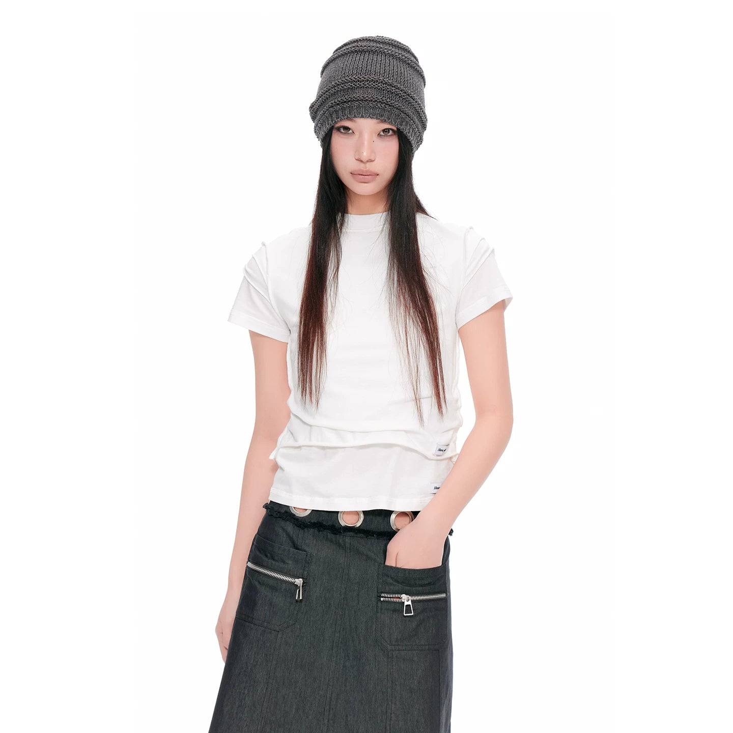 MINIMALIST PLEATED FORMAL TOP