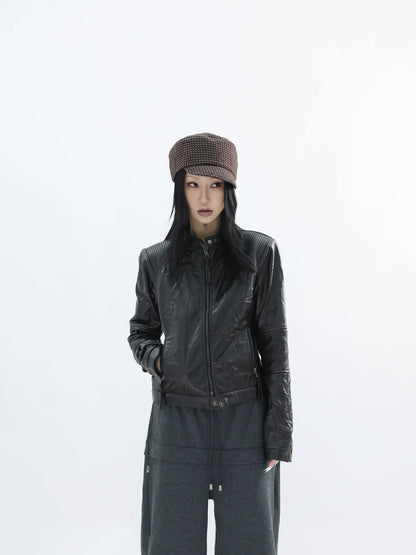 MATTE LEATHER JACKET