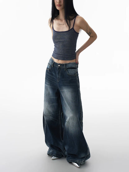 WASHED WIDE-LEG JEANS