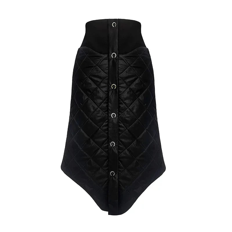 WINTER 3D QUILTED COTTON SKIRT