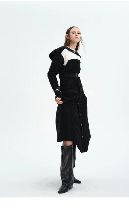 WINTER 3D QUILTED COTTON SKIRT