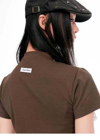 CROPPED SLIM-FIT TEE