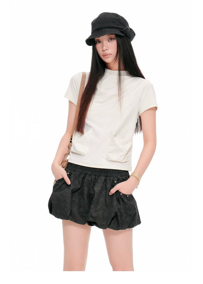 CROPPED SLIM-FIT TEE
