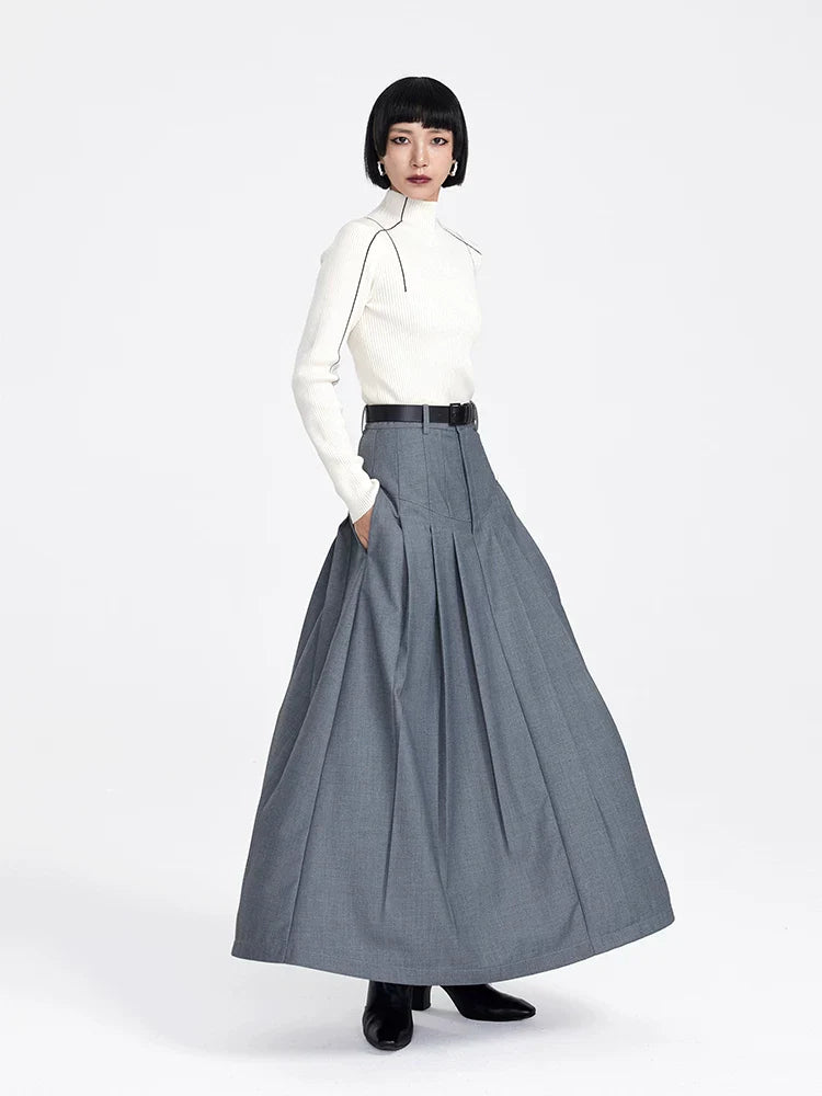 EXTRA-WIDE-SWING A-LINE SKIRT