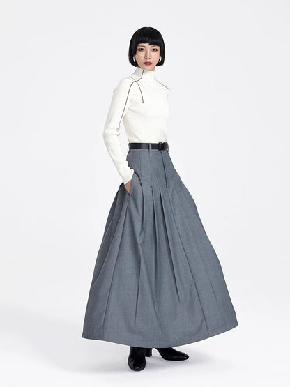 EXTRA-WIDE-SWING A-LINE SKIRT