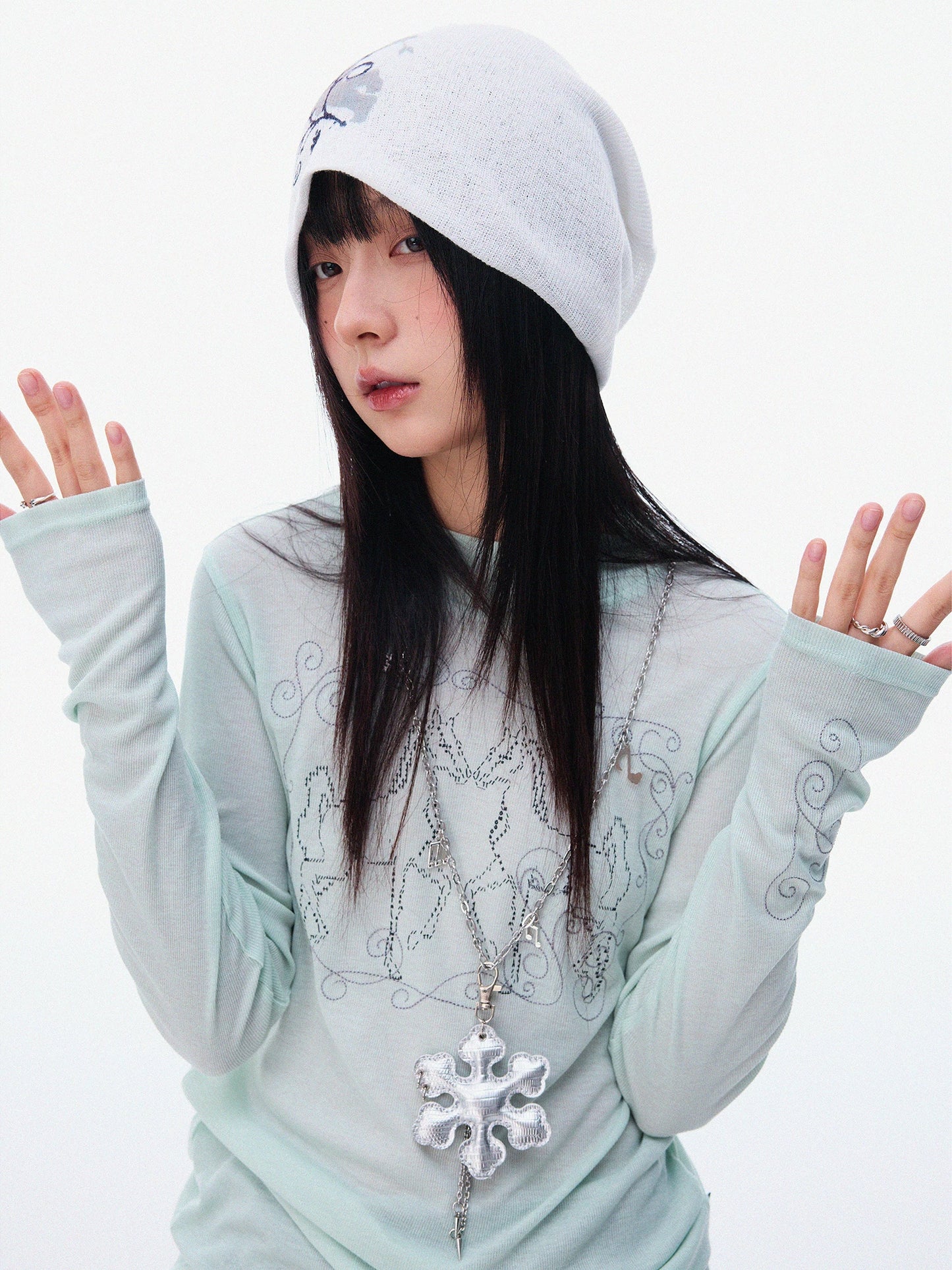 AIR EMBROIDERY LONG SLEEVE T