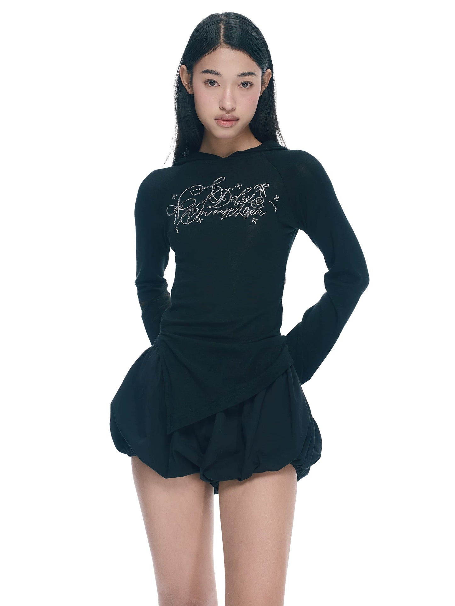 LIGHTWEIGHT HOODED LONG SLEEVE TOP