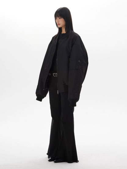 OVERSIZED FLIGHT JACKET