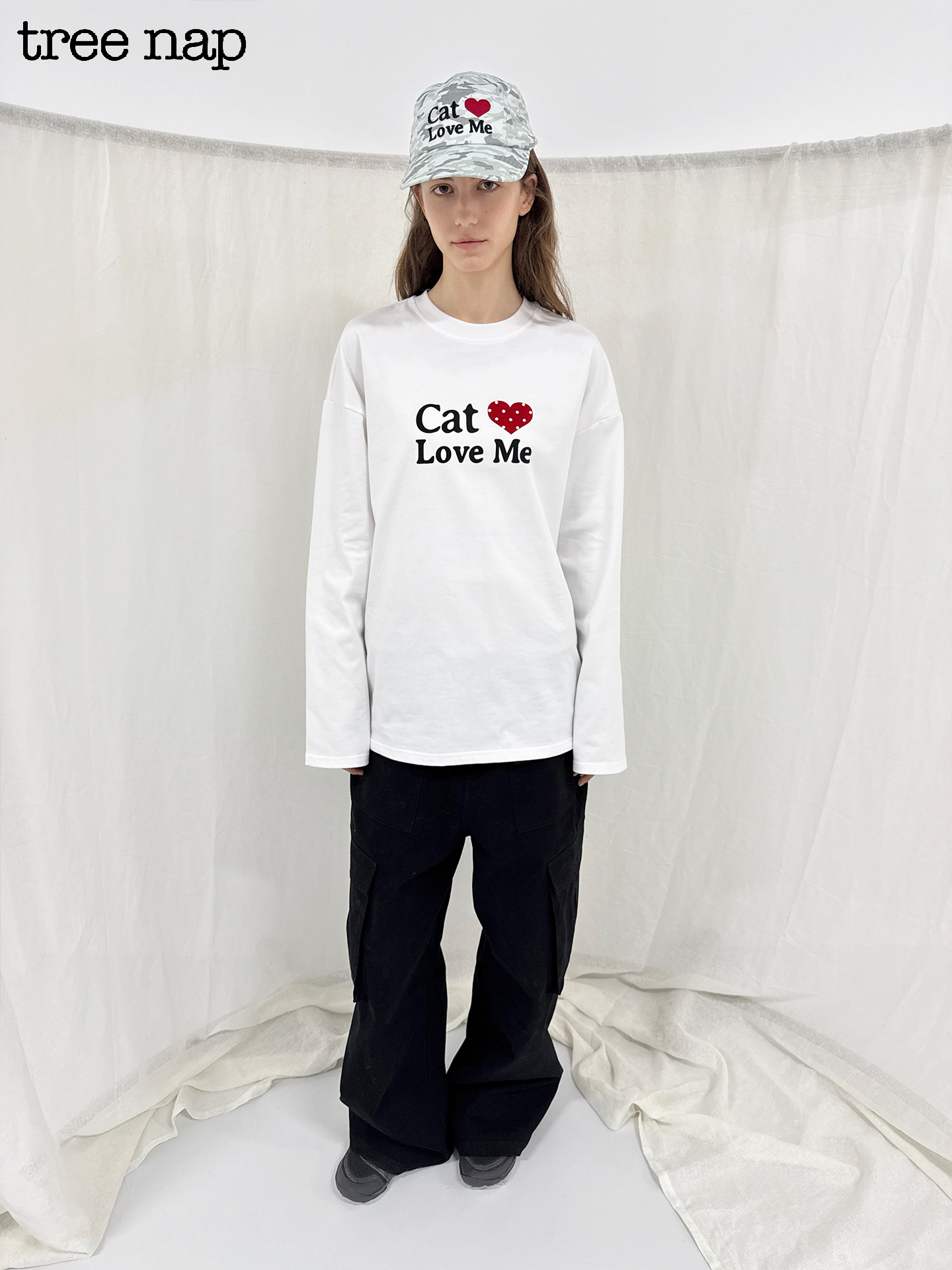 CAT LOVE ME CAMOUFLAGE CAP