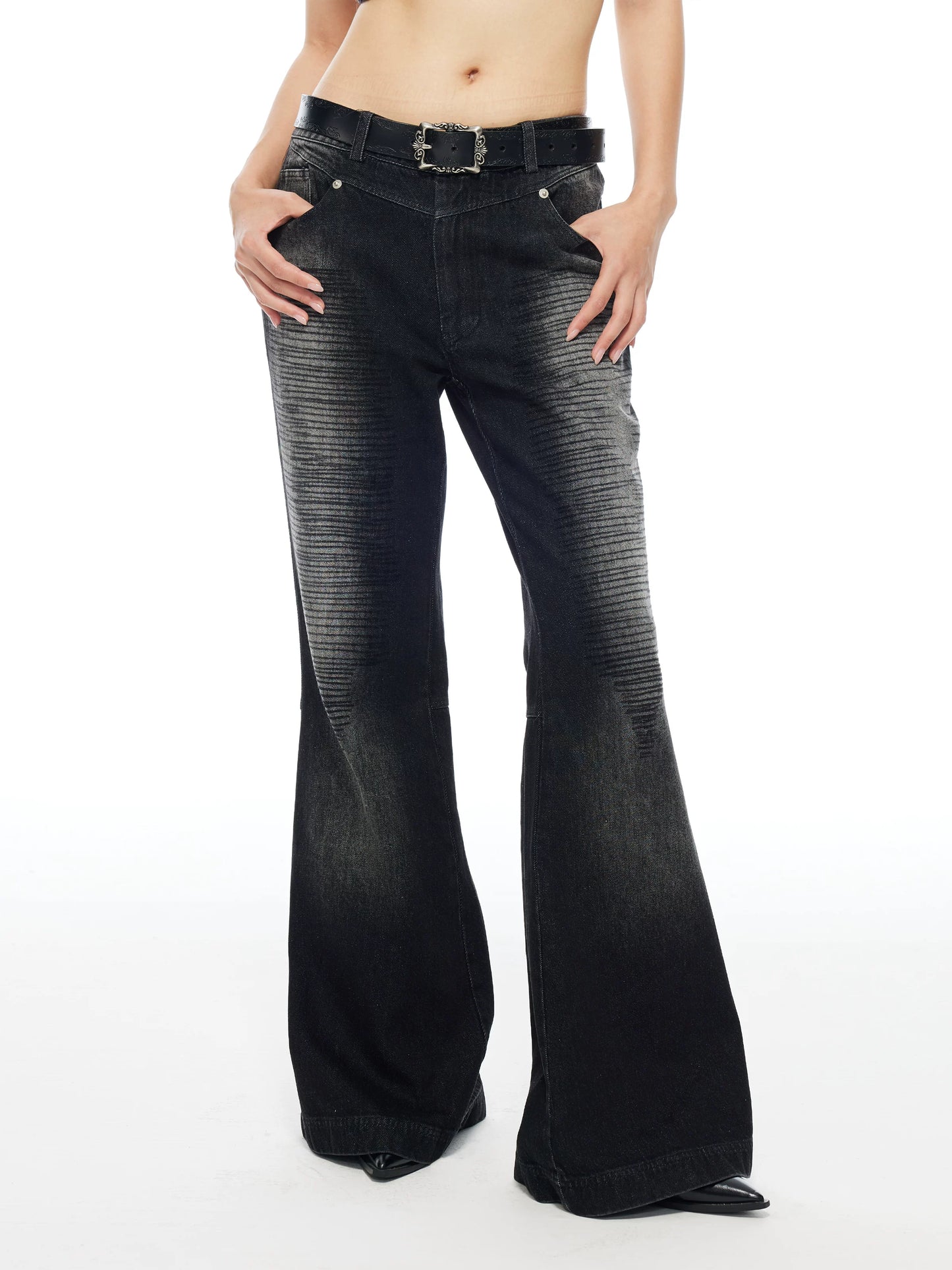 BLACK MICRO JEANS