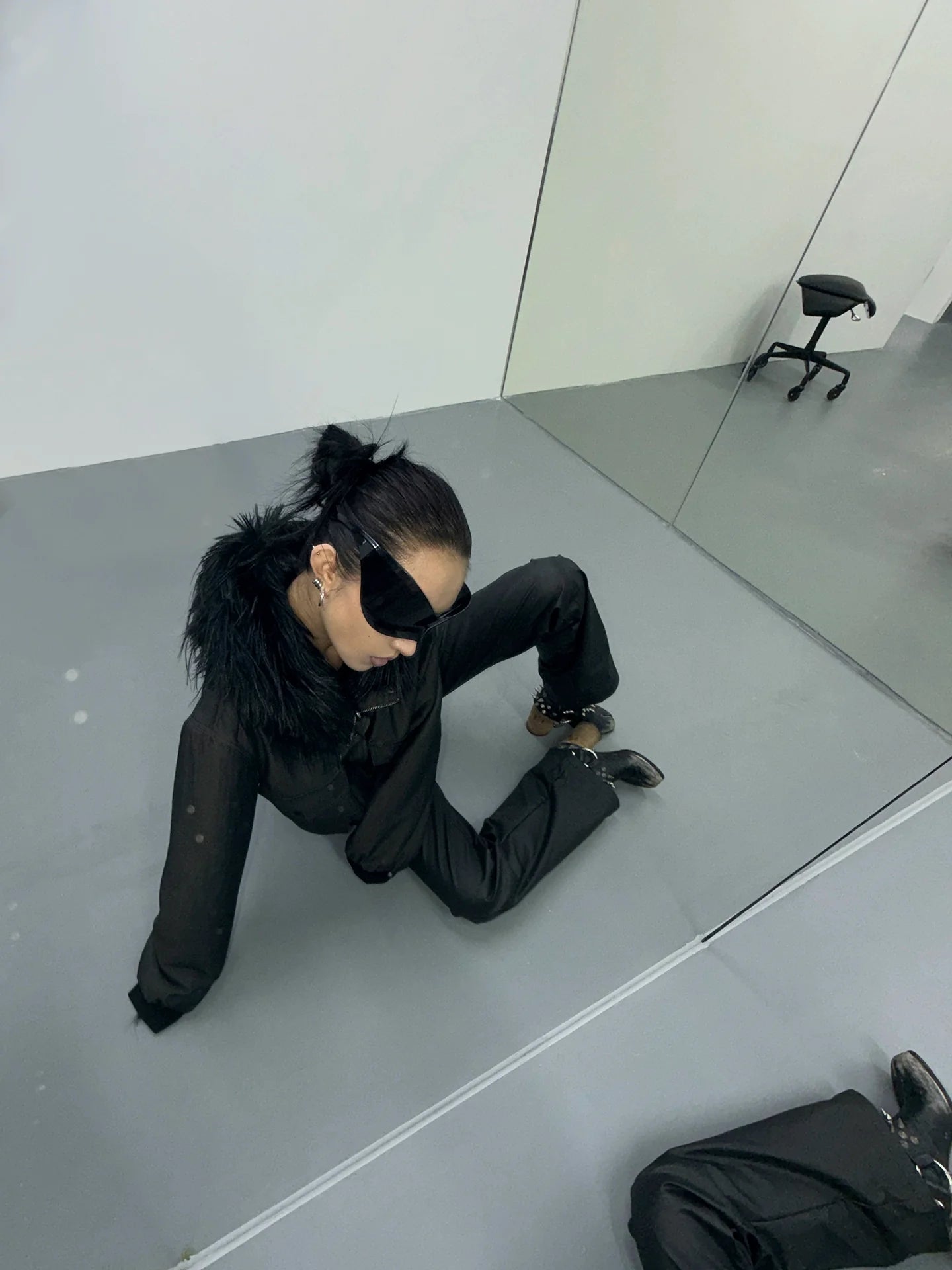 REVERSIBLE FUZZY JACKET