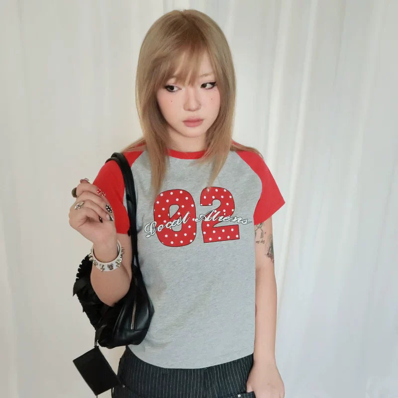 RETRO ALIEN PRINT T-SHIRT