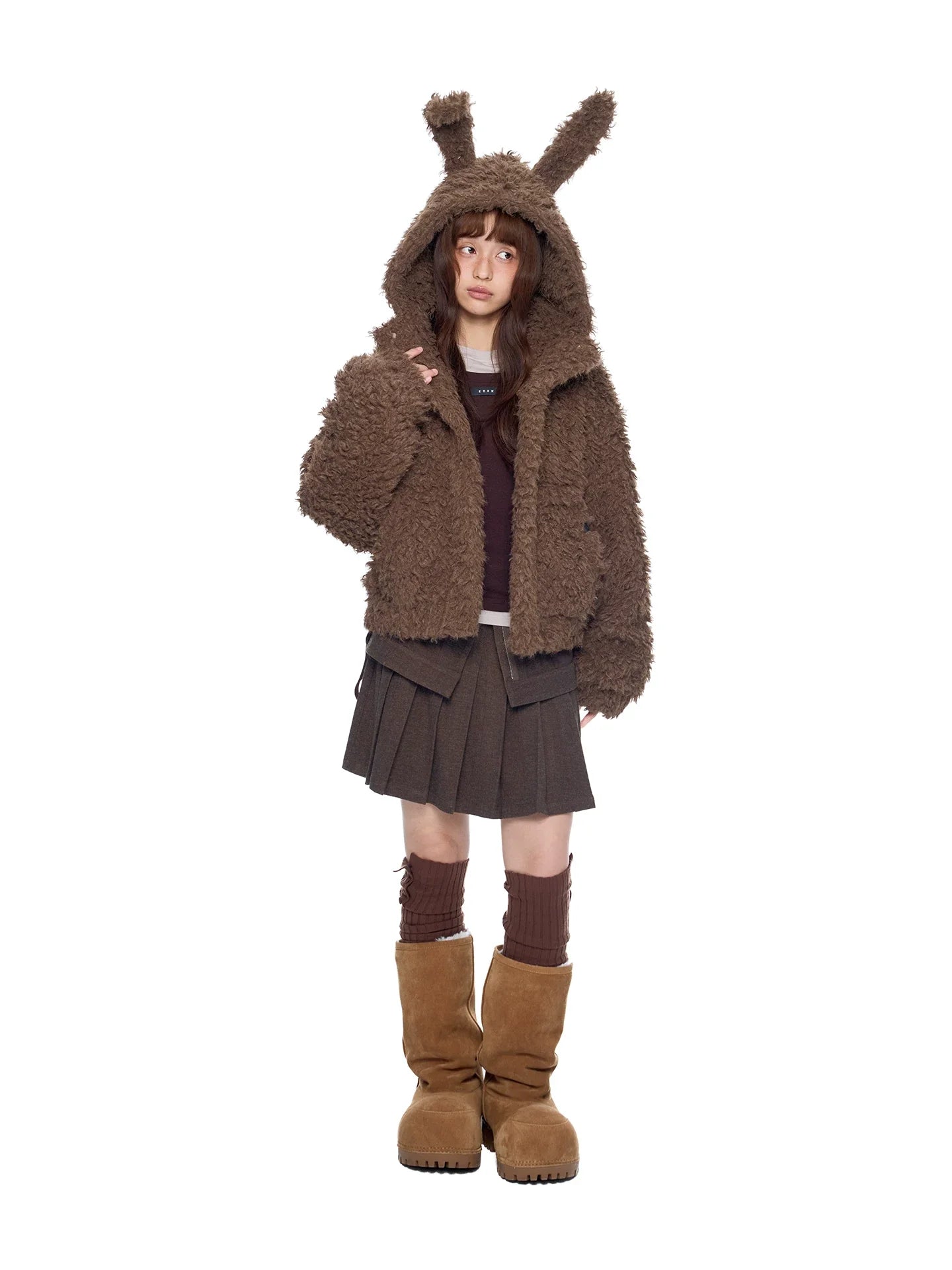 LAYERED PLEATS SKIRT