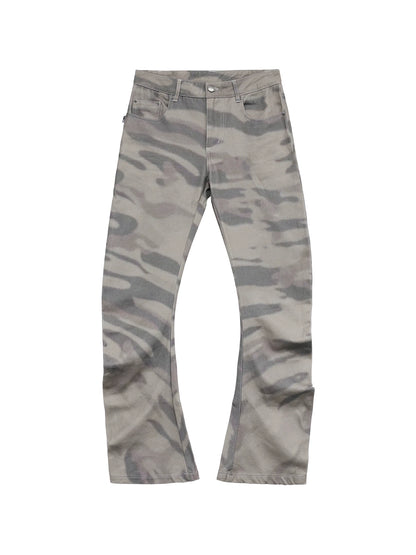 BURN MARK FLARE PANTS