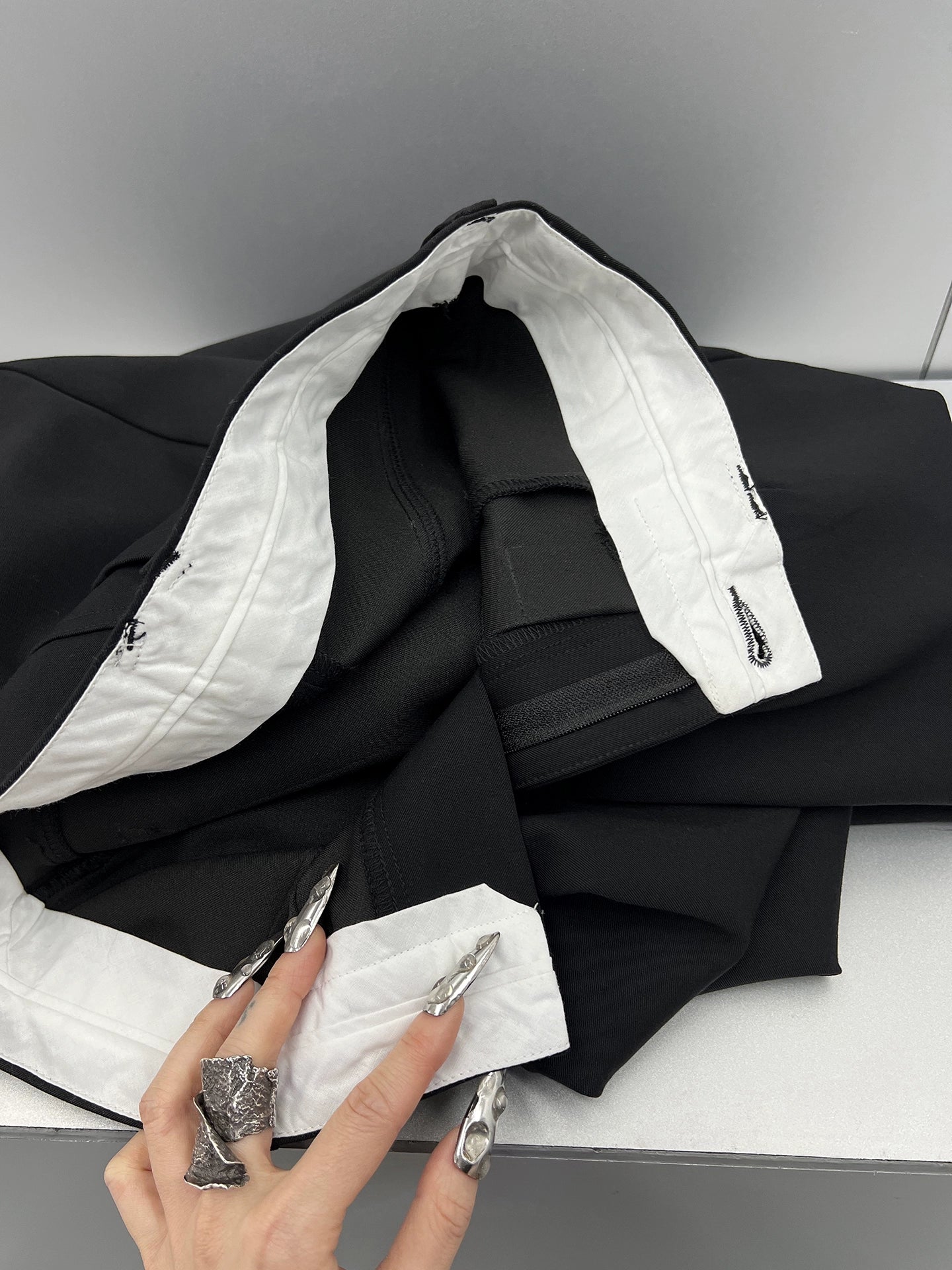 BLACK FORMAL TROUSERS