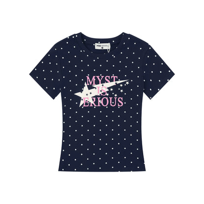 MINT GREEN POLKA DOT TEE