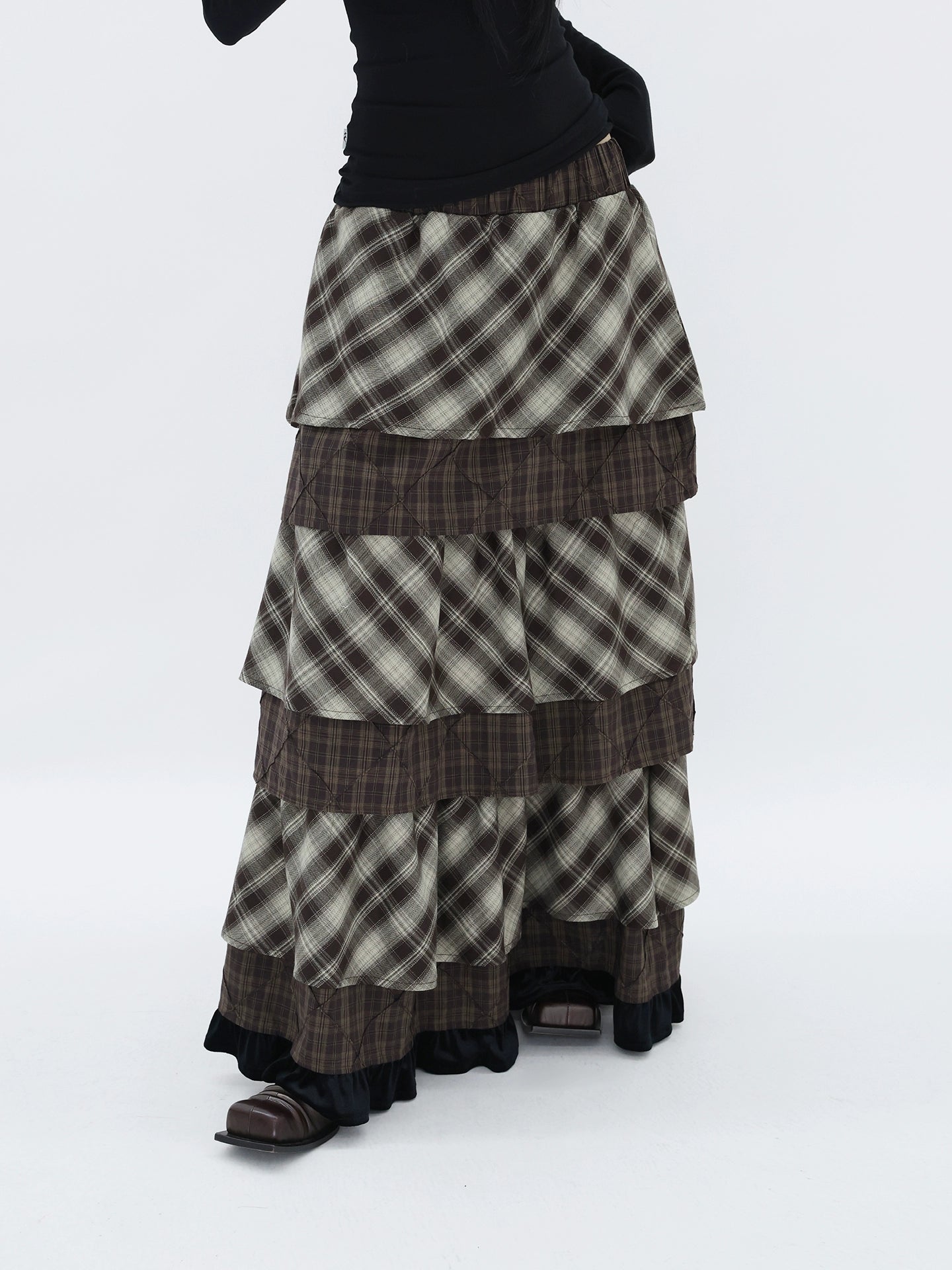 RUSTIC STACK MAXI SKIRT