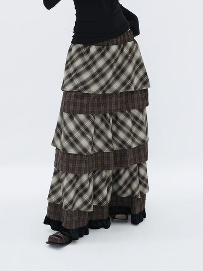RUSTIC STACK MAXI SKIRT