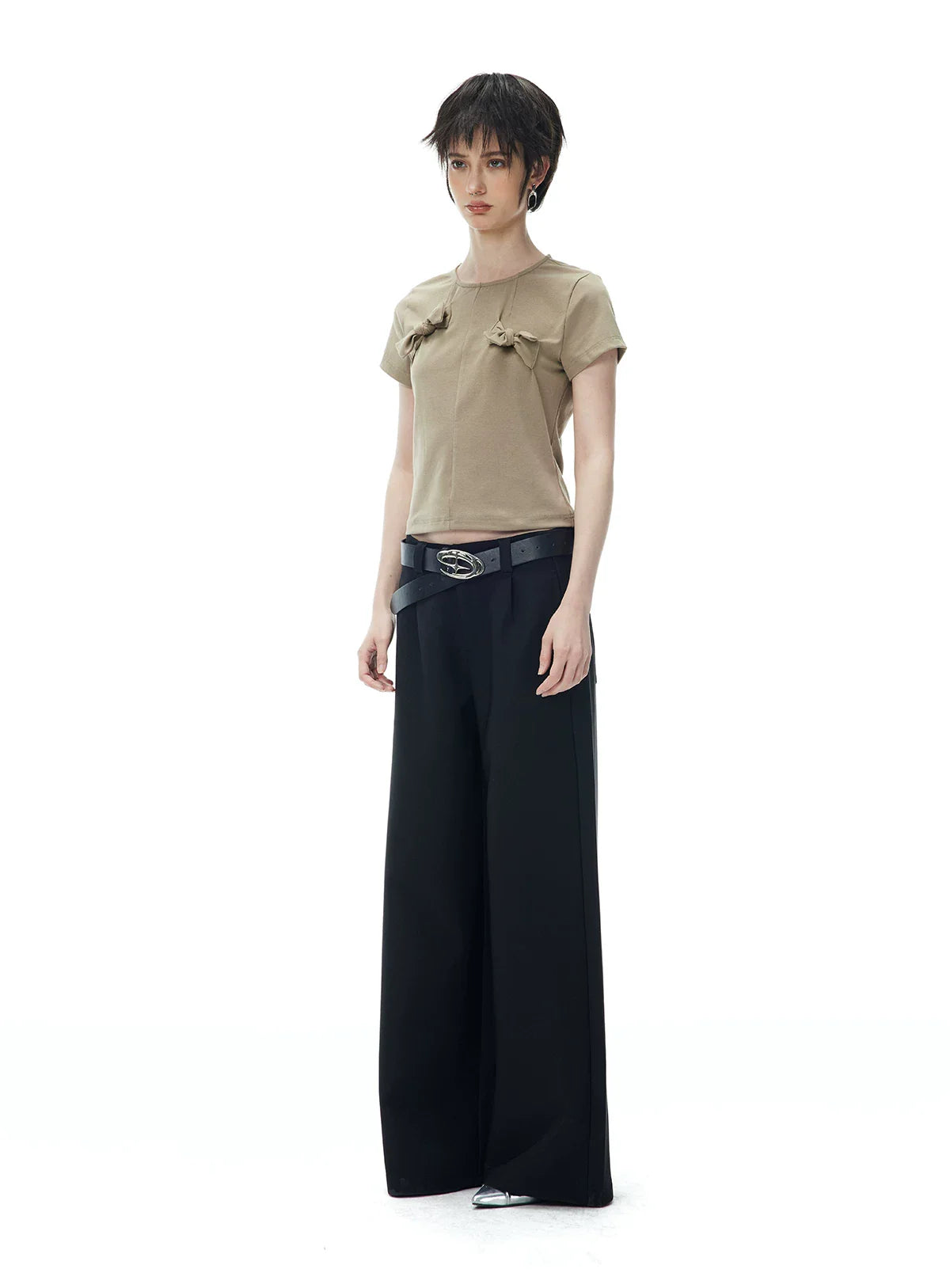 DECONSTRUCTED BOW T-SHIRT