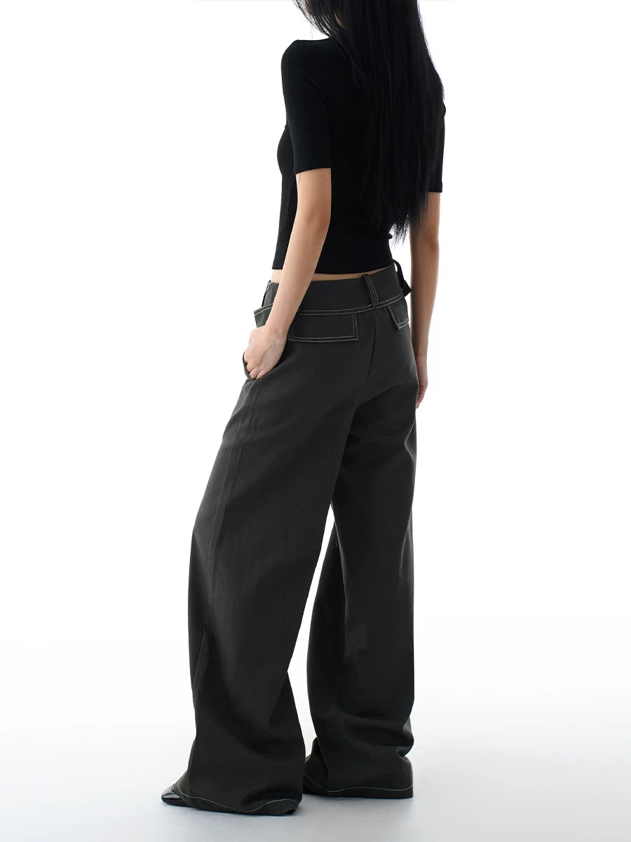 WIDE LEG LAYERD DENIM