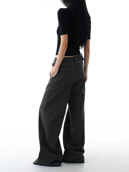 WIDE LEG LAYERD DENIM