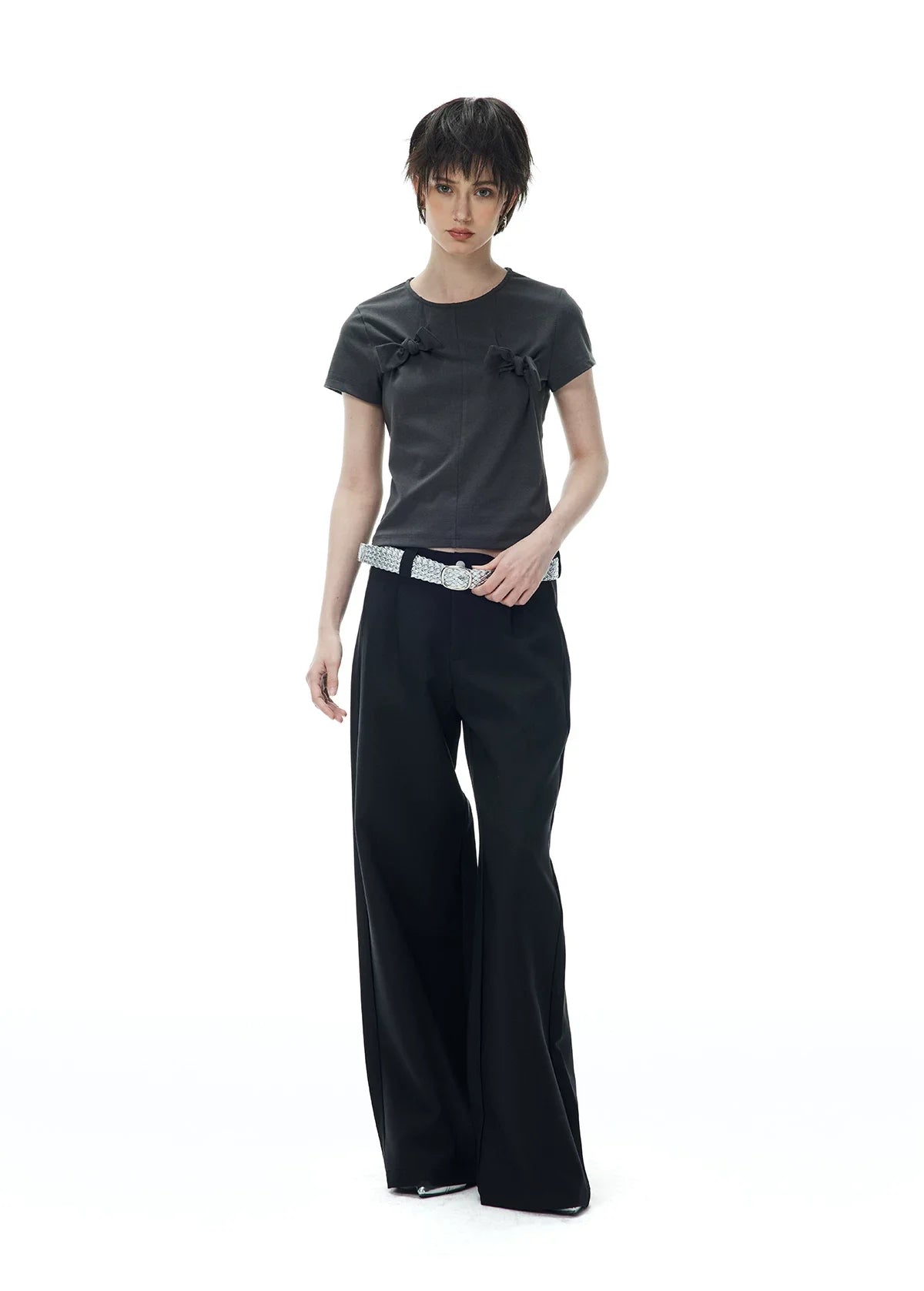 DECONSTRUCTED BOW T-SHIRT