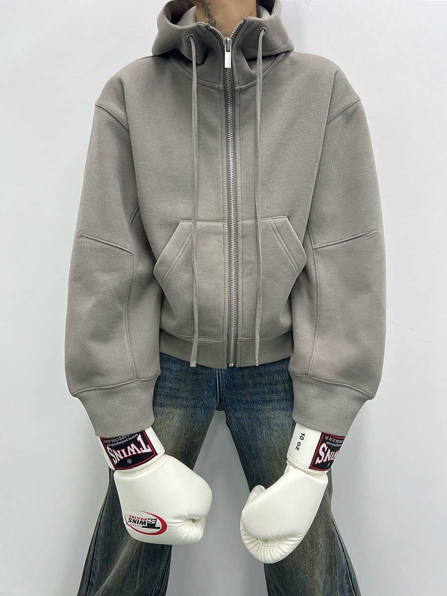 SCULPTED ZIP HOODIE