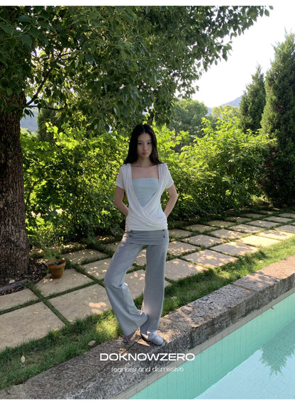FITTED VERSATILE STRAIGHT-LEG PANTS