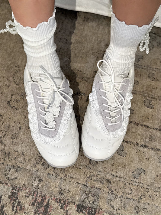 CASUAL LACE BALLET SHOES