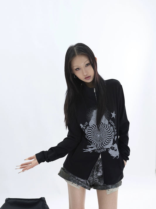CHAOS ZIPPER TOP