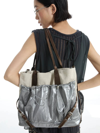 RETRO CYBER BIKER TOTE BAG